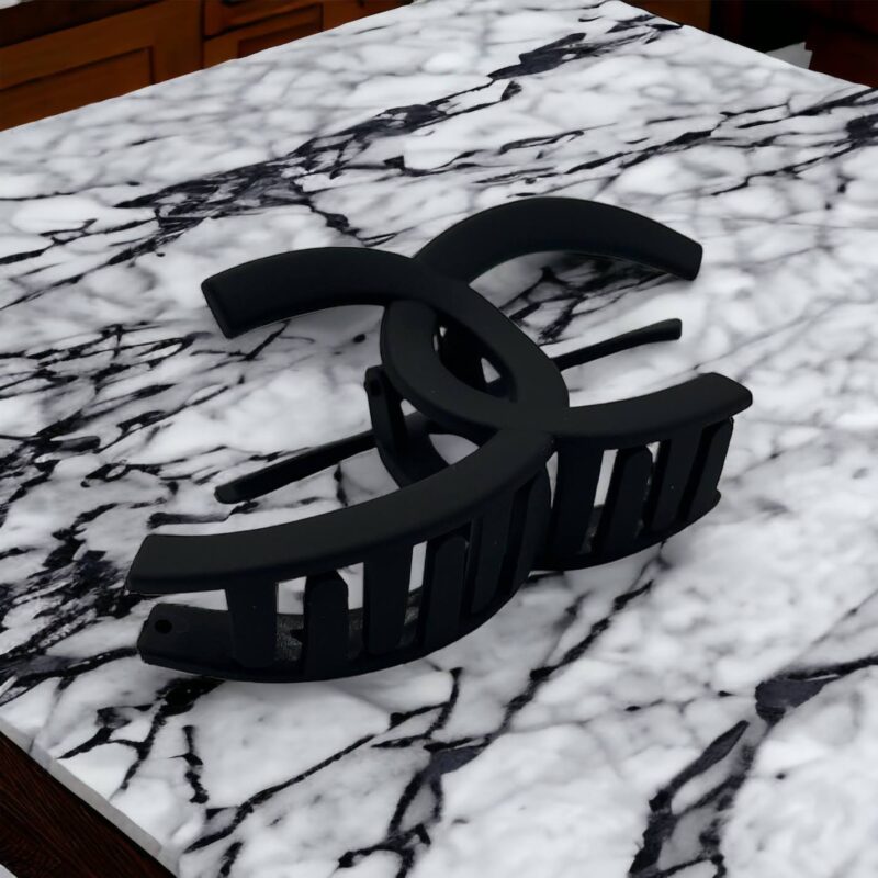 Spinka do włosów klamerka duża matowa klamra czarna