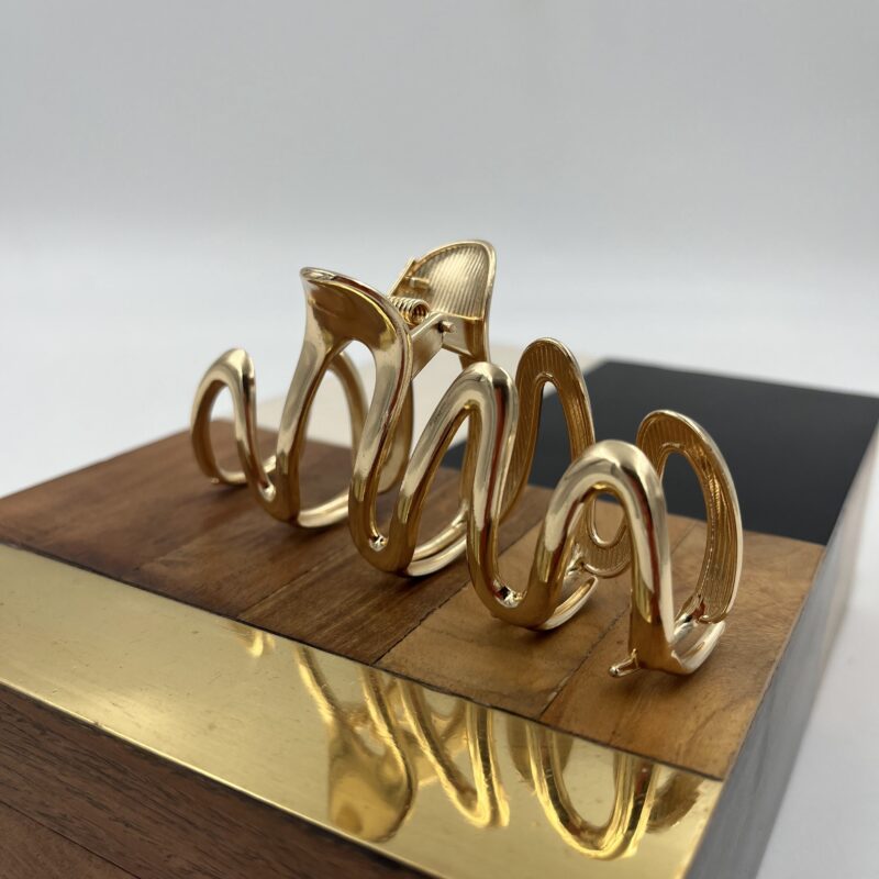 Spinka złota klamerka duża złota klamra stal