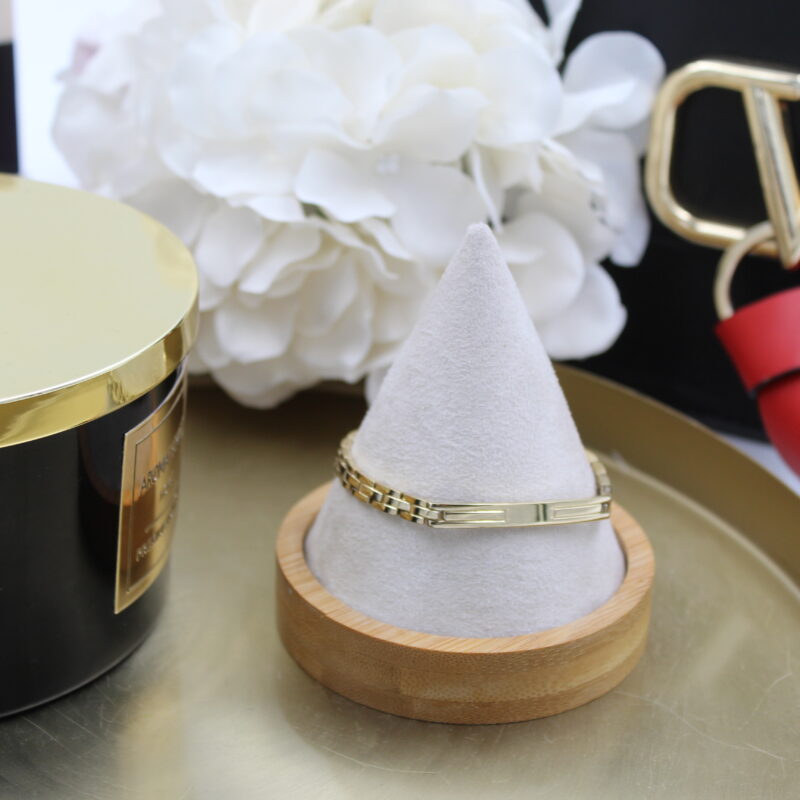 Bransoletka klasyczne ogniwa stal 316L złota uniseks