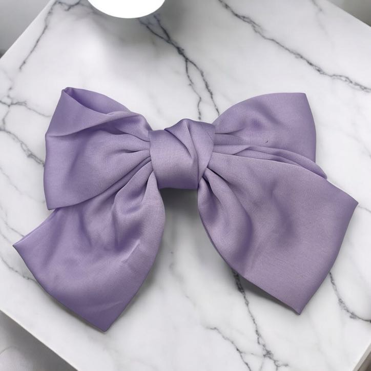 Spinka do włosów klamra duża kokarda okolicznościowa lilia