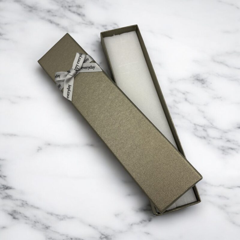 Pudełko prezentowe ozdobne ZŁOTE SZAMPAŃSKIE na biżuterię zapakuj prezent