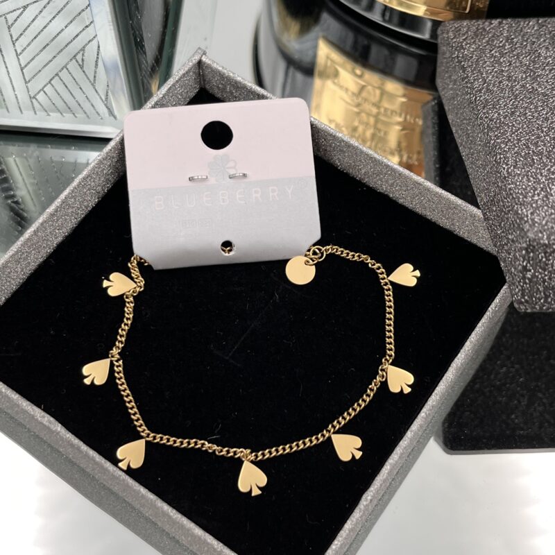 Bransoletka znaczek PIK stal 316 złota