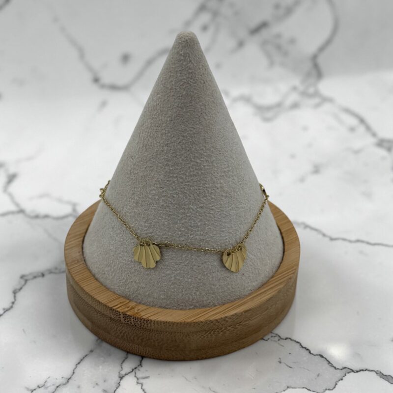 Bransoletka kółko kwadrat znak nieskończoności stal 316L złota