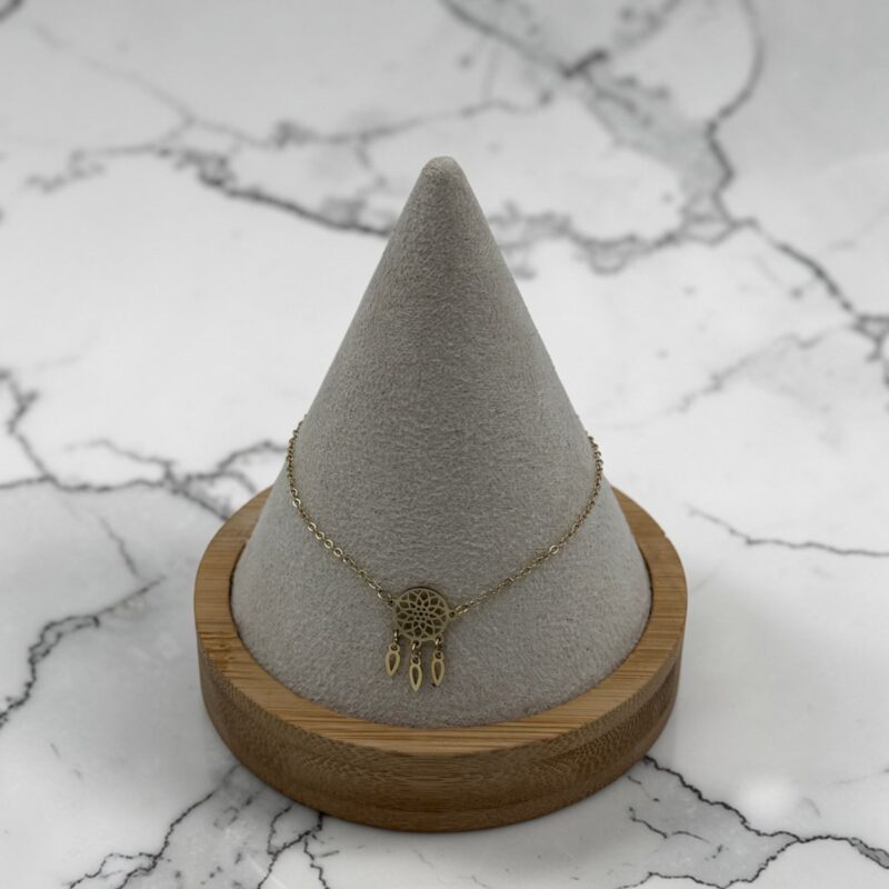 Bransoletka łapacz snów stal 316L złota