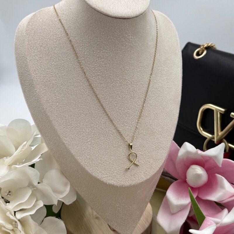 Naszyjnik celebrytka gwóźdź spirala złoty stal 316L